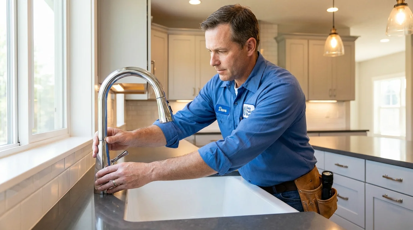 Kitchen faucet installation by Johns Plumbing LLC in Chatsworth