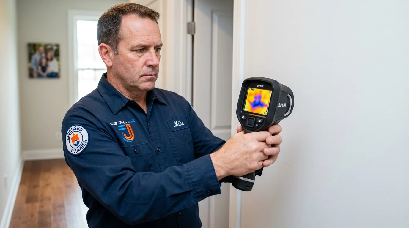 Thermal imaging leak detection by Johns Plumbing LLC in Chatsworth